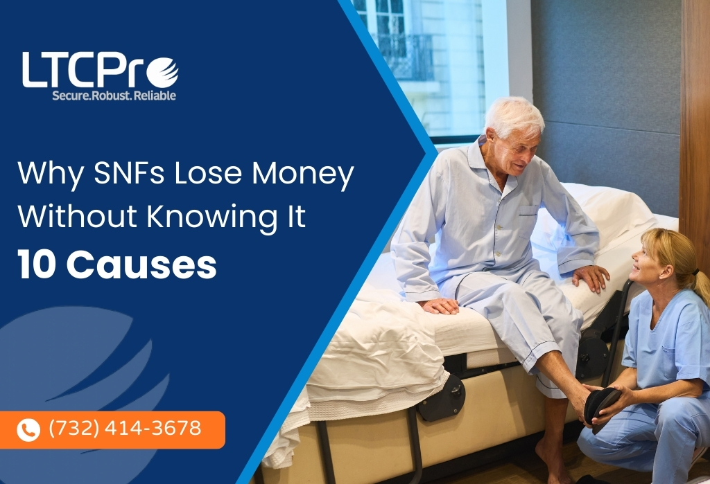 Infographic showing hidden revenue leaks in skilled nursing facilities