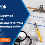 Billing statement and stethoscope representing how to maximize Medicaid reimbursement for skilled nursing facilities