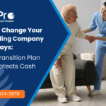 Caregiver supporting senior resident during change SNF billing company process